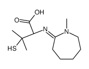 Valine, N-(hexahydro-1-methyl-2H-azepin-2-ylidene)-3-mercapto- 结构式