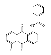 N-(5-氯-9,10-二氢-9,10-二氧代-1-蒽基)苯甲酰胺 结构式