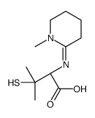Valine, 3-mercapto-N-(1-methyl-2-piperidinylidene)- 结构式