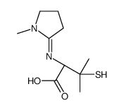 Valine, 3-mercapto-N-(1-methyl-2-pyrrolidinylidene)- 结构式