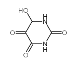 二氢-6-羟基-2,4,5(3H)-嘧啶三酮 结构式