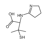 N-(3,4-二氢-2H-吡咯-5-基)-3-巯基缬氨酸 结构式