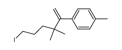 Benzene, 1-(5-iodo-2,2-dimethyl-1-methylenepentyl)-4-methyl- 结构式