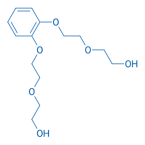 2,2'-(((1,2-亚苯基二(氧基))双(乙烷-2,1-二基))二(氧基))双(乙烷-1-醇) 结构式