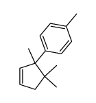 1-甲基-4-(1,5,5-三甲基-2-环戊烯-1-基)苯 结构式