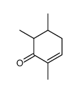 2,5,6-trimethylcyclohex-2-en-1-one 结构式