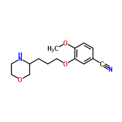3-(3-吗啉基丙氧基)-4-甲氧基苯腈 结构式