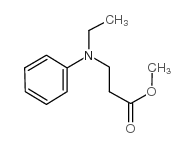 N-乙基-N-苯基-β-丙氨酸甲酯 结构式