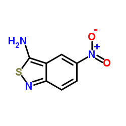 3-氨基-5-硝基苯并异噻唑 结构式