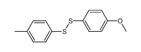 Disulfide, 4-methoxyphenyl 4-methylphenyl 结构式