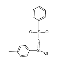 4-甲基-N-(苯磺酰基)苯亚磺酰亚胺酰氯 结构式