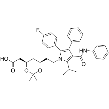 阿托伐他汀丙酮化合物 结构式