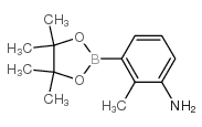 3-氨基-2-甲基苯硼酸频哪醇酯 结构式