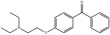 4-[2-(二乙氨基)乙氧基]苯甲酮 结构式