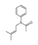 N-(3-甲基-2-丁烯-1-基)-N-苯基乙酰胺 结构式