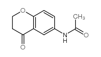6-(乙酰氨基)-2,3-二氢-4H-1-苯并吡喃-4酮 结构式