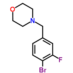 4-(4-溴-3-氟苯甲基)吗啉 结构式