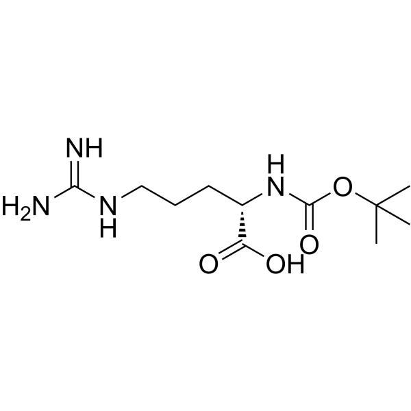N-Boc-L-精氨酸 结构式