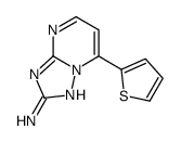 7-(2-噻吩基)[1,2,4]三唑并[1,5-a]嘧啶-2-胺 结构式