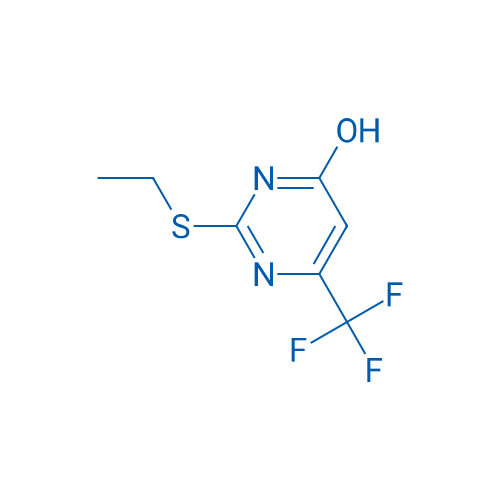 2-乙硫基-4-羟基-6-三氟甲基嘧啶 结构式