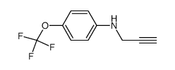 Benzenamine, N-2-propyn-1-yl-4-(trifluoromethoxy)- 结构式