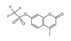 4-甲基-2-氧代-2H-色烯-7-基三氟甲磺酸酯 结构式
