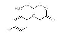 2-(4-氟苯氧基)乙酸丁酯 结构式