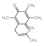 2,3,5-Trimethyl-6-(3-methyl-2-butenyl)-p-benzoquinone 结构式