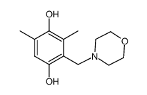 3,5-二甲基-2-(4-吗啉基甲基)-1,4-苯二酚 结构式
