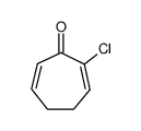 2-氯-2,6-环庚二烯-1-酮 结构式