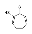 2-Mercapto-2,4,6-cycloheptatriene-1-thione 结构式
