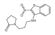2-Pyrrolidinone,1-[3-[(2-nitrobenzo[b]thien-3-yl)amino]propyl]- 结构式
