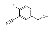 2-氟-5-(羟基甲基)苯甲腈 结构式