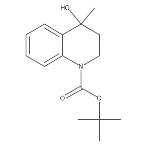 3,4-二氢-4-羟基-4-甲基-1(2H)-喹啉羧酸叔丁酯 结构式
