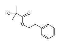 2-Hydroxy-2-methylpropanoic acid 2-phenylethyl ester 结构式