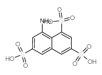 8-氨基萘-1,3,6-三磺酸 结构式