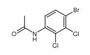 N-(4-溴-2,3-二氯苯基)乙酰胺 结构式