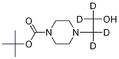 1-叔丁氧羰基-4-(2-羟乙基-d4)哌嗪 结构式