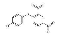 1-[(4-氯苯基)硫基]-2,4-二硝基苯 结构式