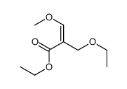 (Z)-2-(乙氧基甲基)-3-甲氧基丙烯酸乙酯 结构式