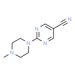 2-(4-甲基哌嗪-1-基)嘧啶-5-甲腈 结构式