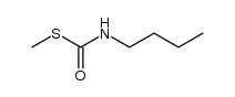 Carbamothioic acid, N-butyl-, S-methyl ester 结构式