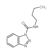 N-丁基-1H-苯并三唑-1-甲酰胺 结构式