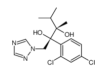 2-(2,4-二氯苯基)-3,4-二甲基-1-(1H-1,2,4-三唑-1-基)-2,3-戊二醇 结构式
