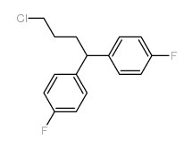4,4-二(4-氟苯)氯丁烷 结构式