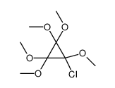 Cyclopropane, 1-chloro-1,2,2,3,3-pentamethoxy- 结构式
