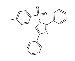 1H-Imidazole, 1-[(4-methylphenyl)sulfonyl]-2,4-diphenyl- 结构式