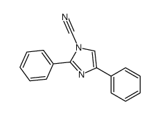 2,4-二苯基-1H-咪唑-1-甲腈 结构式