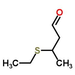 3-乙硫基丁醛 结构式