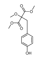 2-(4-羟基苄基)-2-甲氧基丙二酸二甲酯 结构式